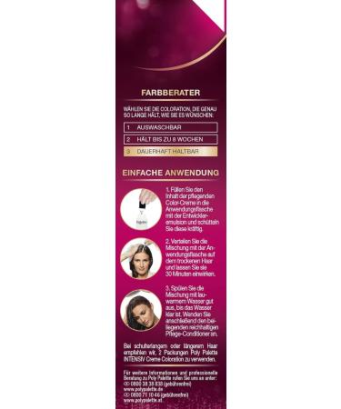 Buy Poly Palette Intensive Cream Coloration - 880 Aubergine Level 3 (Pack of 3) - International Shipping Available - Buy Online on GoSupps.com