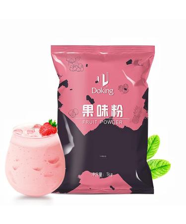 Milk Tea, Classic Authentic Bubble Tea Mix, Instant Pre-Mixed Beverage for Hot or Cold Blends & Yummy Frappes, Great For Restaurants Iced Teas And Home, Strawberry, 2.2 Pound (Pack of 1)
