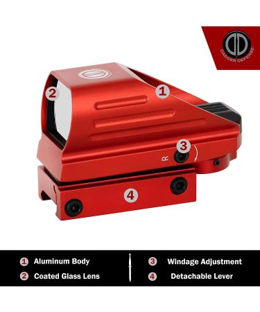 Dagger Defense DDHT Series Red Dot Scope Optic | Combat Vet Owned Company - Buy Online on GoSupps.com