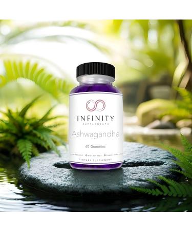 Infinity Supplements Extra Strength Ashwagandha Gummies with Cherry Raspberry and Pomegranate Flavor 60 Count (Pack of 1) - Buy Online on GoSupps.com