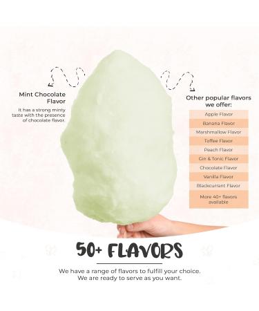 Baking Beauty and Beyond Premium Mint Chocolate Flavour Cotton Candy Floss Sugar - 800g Bulk Flossing Sugar for Every Occasion - Buy Online on GoSupps.com