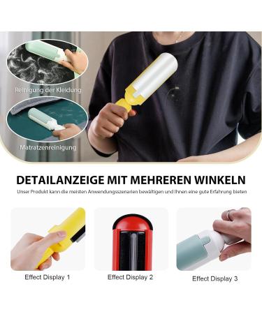 3-Piece Animal Hair Remover Lint Roll Reusable Lint Brush for Cat & Dog Hair - Perfect for Clothing Sofa Car Bed & Carpet - Buy Online on GoSupps.com