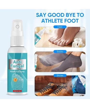 Natural Athlete's Foot Treatment Spray for Feet Itch, Sweat, Peeling & Blisters - Buy Online on GoSupps.com