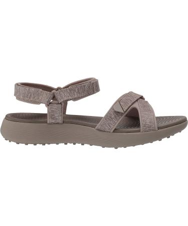 Skechers Women's 600 Spikeless Golf Sandals Shoe 8 Taupe - Stylish and Comfortable Golf Sandals for Women - Buy Online on GoSupps.com