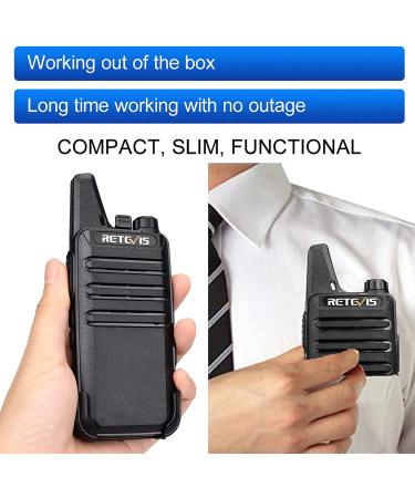 Retevis RT22 Walkie Talkies Rechargeable 2 Way Radios (6 Pack) with Multi Gang Charger - Buy Online on GoSupps.com