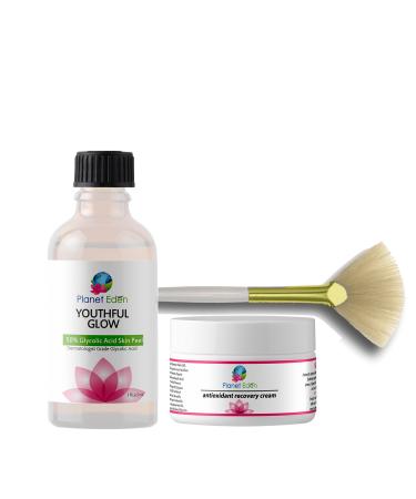 Glycolic Acid Peel 50% Full Strength Chemical Exfoliant Alpha Hydroxy Acid AHA Peel Deep Skin Resurfacing At-Home Facial Peel for Smooth Texture & Radiant Glow Anti-Aging Exfoliation Treatment