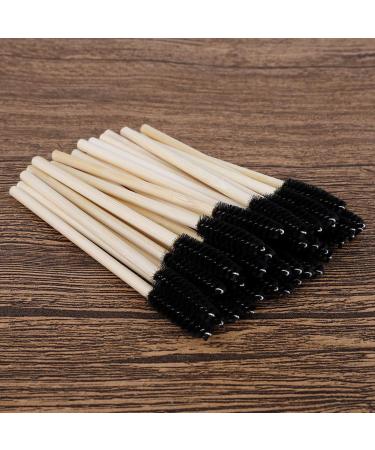 100 Pieces Bamboo Handle Eyelash Makeup Brushes Set - Disposable Eyebrow & Mascara Applicators - Eco-Friendly Makeup Tools - Buy Online on GoSupps.com