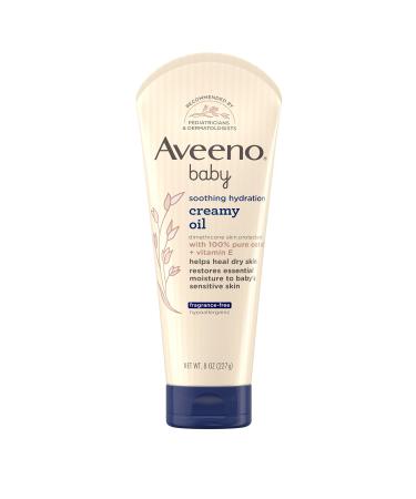 Aveeno Baby Soothing Hydration Creamy Oil Fragrance Free 8 oz (227 g)