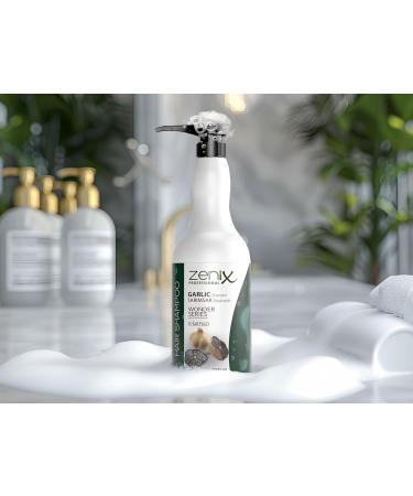 Zenix Garlic Hair Care Shampoo 1000 ml | Hair shampoo with garlic extract | Intense repair treatment | Salt-free hair care for women and men | Sarimsak Sampuan - Buy Online on GoSupps.com