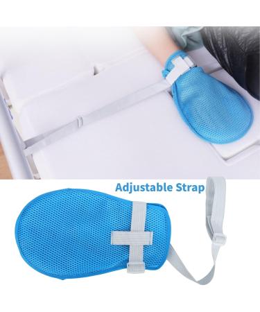 Buy Blue Restraint Mitts - Hand Fixed Finger Control Gloves for Safety & Protection | International Shipping Available - Buy Online on GoSupps.com