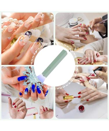 Buy CGBE Mini UV Lamp for Nails - Portable 3W LED Nail Dryer for Gel Polish | 20s/60s Timer USB Charging - Ideal for Beginners | DIY & Professional Use - Green - Buy Online on GoSupps.com