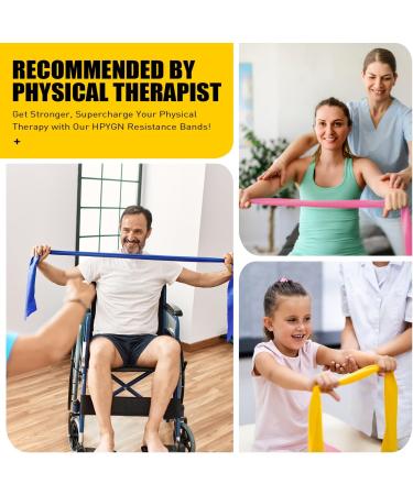 Non-Latex Resistance Bands Set for Strength Training & Physical Therapy - 1.5m Length - 3 Different Strength Levels - Yoga, Pilates, Stretching - Home Workout Bands (Yellow/Pink/Blue) - Buy Online on GoSupps.com