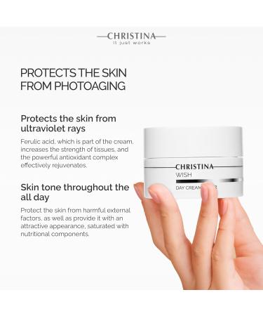 Buy CHRISTINA Wish Day Cream SPF 12 for Normal & Dry Skin - 50ml | International Shipping Available - Buy Online on GoSupps.com