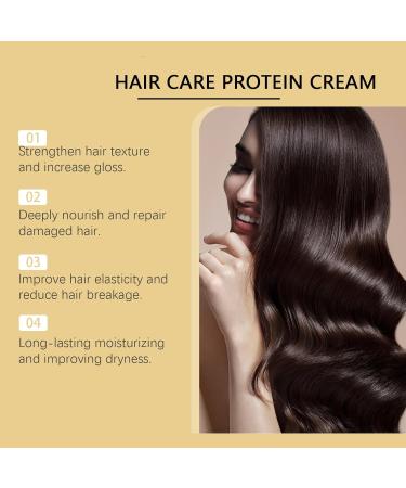 Raevior Intensive amino acid hair protein cream birds nest amino acid hair mask deep moisturizing hair mask for dry and damaged hair smoothing nourishing hair cream 1 - Buy Online on GoSupps.com