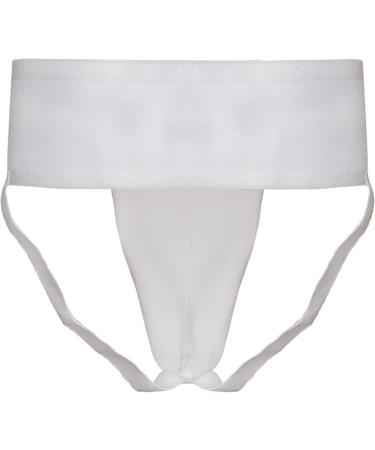 Buy Farabi Sports Junior Groin Guard for Ages 5-12 | MMA & Muay Thai Kids Jockstrap | White XS - International Shipping Available - Buy Online on GoSupps.com