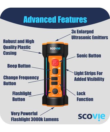 SCOVIE Dog Bark Deterrent Device For Puppy Small Medium Large Dogs - Buy Online on GoSupps.com