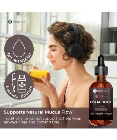 HEBS LAB. OSHA Root Tincture - OSHA Tincture Herb Extract - Immune Support Supplement - Lung Detox for Smokers - Ligusticum Porteri Extract Helps Quit Smoking 2 FL Oz - Made in USA - Buy Online on GoSupps.com