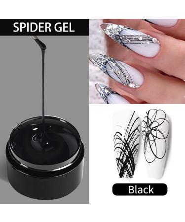 Spider Gel Nails - Multipurpose Gel Art Nail Polish | Wire Drawing Nail Gel | New Upgraded Matrices Spider Gel With Brushes | Small Gel Liner Gel Nail Polish Liner For Nails - Buy Online on GoSupps.com