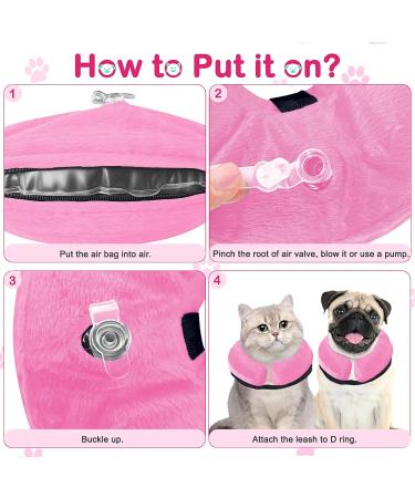 Dog Cone Collar Protective Inflatable Collar for Dog&Cat Pet Recovery Collar Blow up Cat Cone Collar Alternative After Surgery for Small Medium Large Dog (Pink Medium(Neck Size :10"-13")) Pink Medium(Neck Size :10"-13") - Buy Online on GoSupps.com