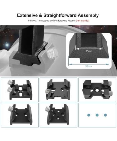 Alstar Finder Scope, 9x50 Finderscope a Bright Image and Comfortable Viewing for Astronomy Telescopes Fully Multi-Coated Optics Adjustable Bracket - Buy Online on GoSupps.com