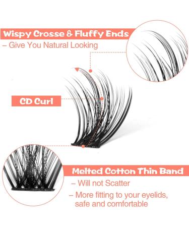 Ruairie 97pc DIY Eyelash Extension Kit - Lash Clusters, Bond, Seal - Black - 96 Pcs Individual Lashes - Professional Results - Buy Online on GoSupps.com