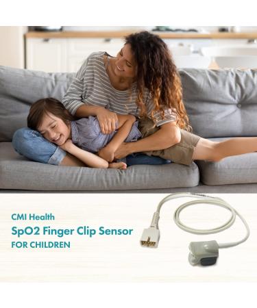 CMI Health Pediatric SpO2 Finger Clip Sensor for Children - Compatible with Handheld Pulse Oximeters - Buy Online on GoSupps.com