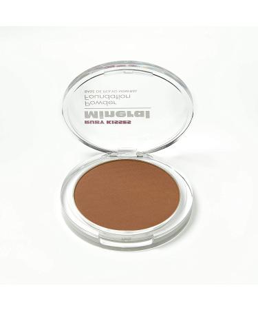 Ruby Kisses Mineral Pressed Powder Foundation - Honey Brown Shade, 0.35 oz (Medium to Full Coverage, Natural Finish) - Buy Online on GoSupps.com