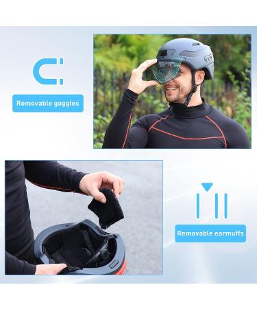 KRACESS KRS-S1 Smart Bike Helmet for Men & Women | 1080P Sports Camera | Bluetooth | Matte Black | Size L 22-24.4 - Buy Online on GoSupps.com