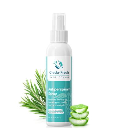 Foot Spray for Sweaty Feet - Foot Antiperspirant & Foot Odor Spray for Excessive Sweating - Armpits hands and Feet Spray for Odor and Sweat - Plant-based & Aluminum Free