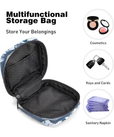 Aerial View Iceberg Snow Mountain Sanitary Napkin Storage Bag | Menstrual Cup Pouch | Nursing Pad Holder - Multi-Colored 15 - Buy Online on GoSupps.com