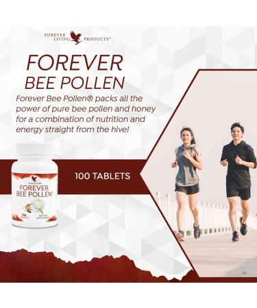 Forever Bee Pollen Tablets - 100 Count - Pack of 2 Bottles - Buy Online on GoSupps.com