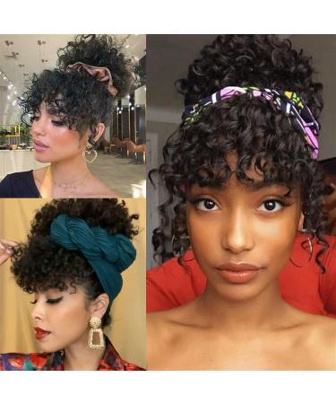 Bangs Hair Piece Clip in Bangs Synthetic Fringe Curly Bangs Clips in Hairpieces Short Afro Curly Bangs Heat Resistant Soft Thick Front Fringe Hair Pieces Hair Extensions for Women Bangs Hair Extension 6inches B - Buy Online on GoSupps.com