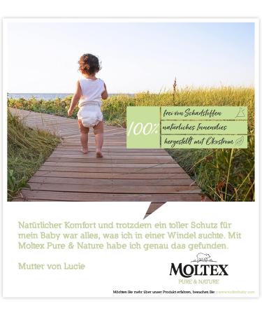 Buy Moltex Pure & Nature Eco Diapers Size 3 Midi - 132 Organic Diapers (4-10 kg) | Monthly Box | Eco-Friendly Shipping Worldwide - Buy Online on GoSupps.com