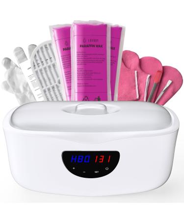 Machine cire de paraffine pour les mains et les pieds chauffe-cire avec mode automatique pour spa domicile adapt aux d butants kit tout-en-un pour bain de paraffine blanc
