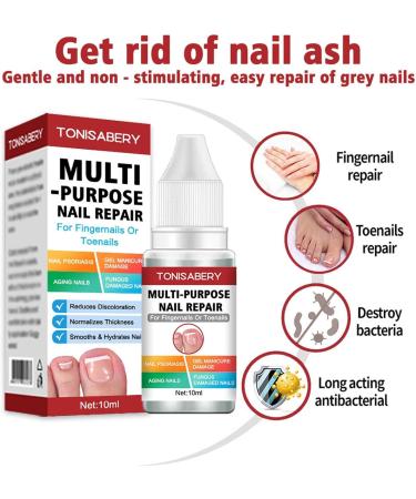 EUBEISAQI Multifunctional nail repair Nail renewal Nighttime Nail 10ml Fungi Fingernail & Toe Nail Solution for broken cracked and discolored nails or fingernails - Buy Online on GoSupps.com