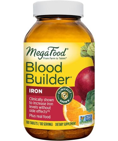 MegaFood Blood Builder Daily Iron Supplement and Multivitamin 180 Tablets
