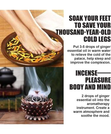 Slimming Oil - Ginger Oil for Weight Loss & Abdominal Massage - Lymphatic Drainage Fat Tissue Oil - Buy Online on GoSupps.com