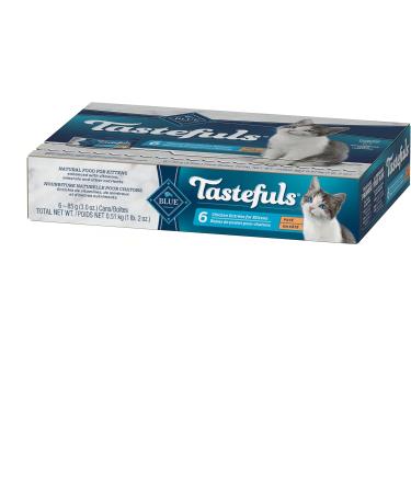 Tastefuls Natural Wet Kitten Food Chicken Entr e Pate 3 oz Multi Pack 6 ct. Multi Pack Kitten Chicken Pate - Buy Online on GoSupps.com