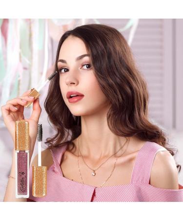 Color Mascara | 0.21 Oz Waterproof Long Lasting Sparkling Diamond Colorful Mascara Thickening Dazzling Lash Makeup for and Wedding Aezon 4 - Buy Online on GoSupps.com