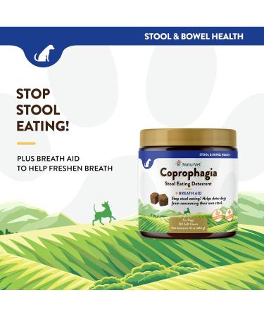NaturVet Coprophagia Stool Eating Deterrent & Breath Aid - 130 Soft Chews (10 oz) - Buy Online on GoSupps.com