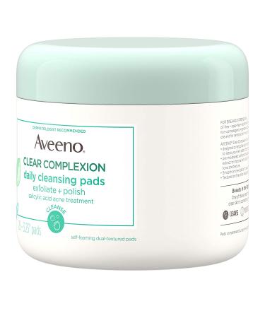 Aveeno Clear Complexion Daily Facial Cleansing Pads - 28 ct - Buy Online on GoSupps.com