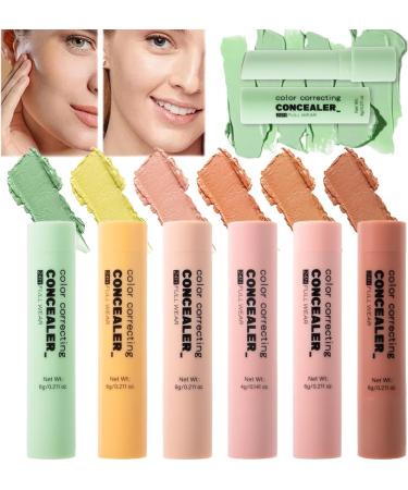  G n rique Concealer Pen Face Cover Stick 6 Color Facial Contour and Highlight Set Lightweight Long-Lasting Neutralizer Hides Blemishes and Dark Circles for All-Day Wear 4g Each 6 Pieces - Buy Online on GoSupps.com