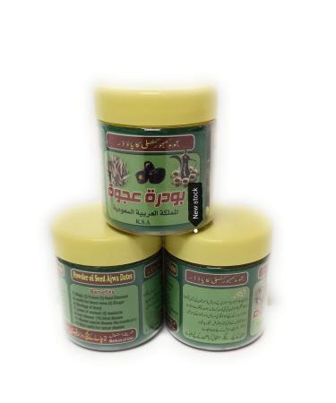 Set of 3 AJWA seeds in powder of date from Madina.100% Pure.Authentic.Reduced sale