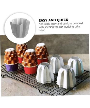 Milisten 12 Pcs Cake Mold Cake Stencil Cookie Cake Pan Cheesecake Cake Pan Pie Chocolate Chip Muffin Cupcake Pan Mutitool Paper Cups Cake Making Tool to Bake Aluminum Alloy Kitchen Supplies 7.6X7.6X6.2CMx3pcs - Buy Online on GoSupps.com