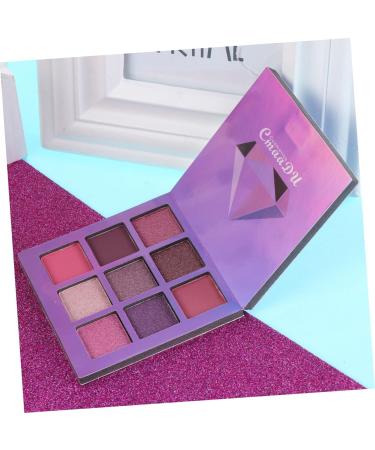 Mipcase Makeup Plattete 9 Glitter Eye Shadow Shimmer Eyeshadow Makeup Palette Eyeshadow Palette Bright Light Sequins Micowave 1 count (Pack of 1) Purple - Buy Online on GoSupps.com