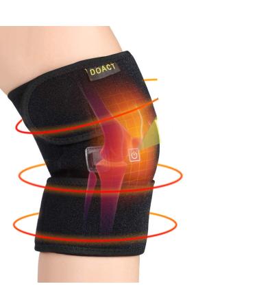Knee Heating Pad  Knee Support for Women and Men  USB Heat Knee Brace Wrap 3 Temperature Control Thermal Therapy to Warm Joint Relief Pain Knee Stiff  Strains  Calf Leg Arm (No Battery)