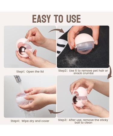 Sticky Lint Roller Ball Washable Reusable Lint Roller Ball Portable Hair Adhesive Hair Roller Hair Roller Home Travel Mini Dog Cat Pet Hair Remover Tool for Furniture Carpet Bed Sofa Bean Paste Red - Buy Online on GoSupps.com