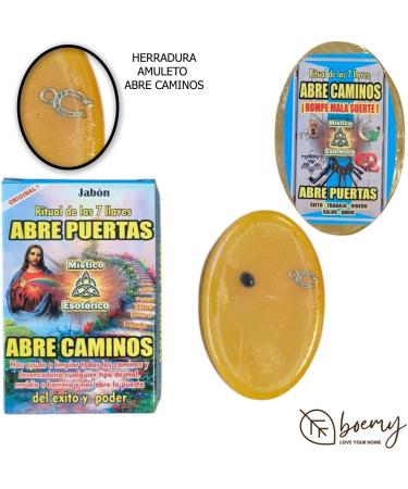  BOEMY Ritual esoteric soap of the 7 keys - opens the paths of 100g with glycerin and horseshoe amulet - Buy Online on GoSupps.com