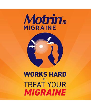 Motrin IB Migraine Liquid Gel Caps - 200 mg Ibuprofen for Fast Migraine Relief - 80 Ct - Buy Online on GoSupps.com