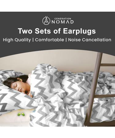 Travel Essentials Set | Silk Satin Eye Mask TSA Approved Cable Lock & Noise Cancelling Earplugs | Travel Sleep Kit Black - Shop Now - Buy Online on GoSupps.com